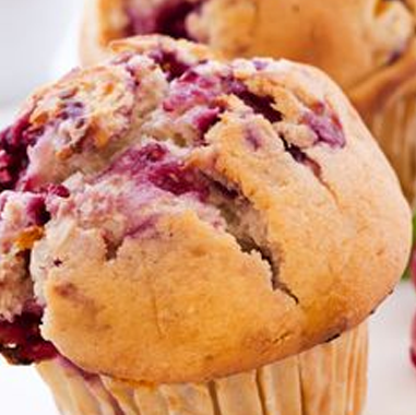 Muffins protéinés aux petits fruits